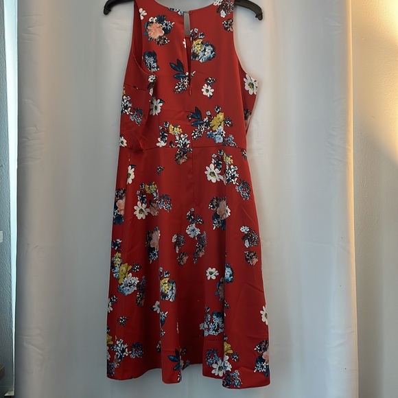 Never worn banana republic red silk dress - Picture 5 of 6